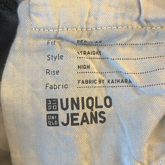 Uniqlo Regular Fit Straight Blue Jeans! NWT - Picture 9 of 10